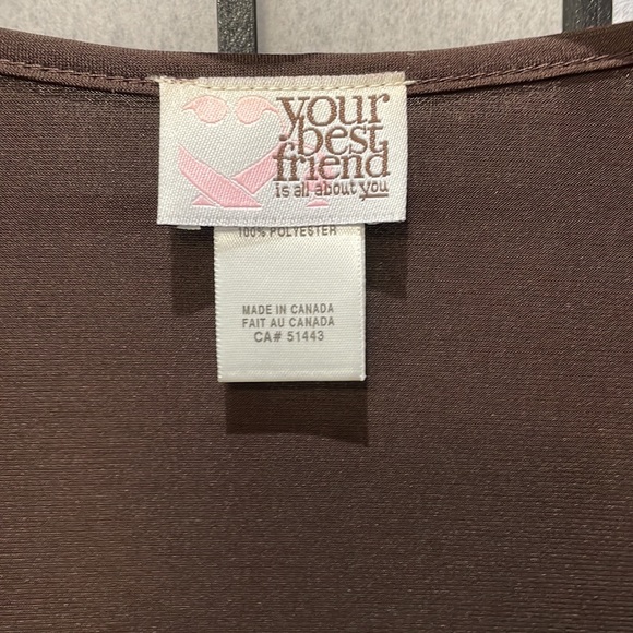 Your Best Friend, Dark Brown Sequin Embellished Top, SZ XL NWOT - Picture 3 of 7